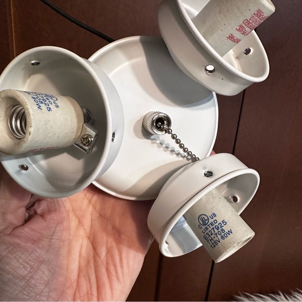 light shade and hardware bell shape fixture